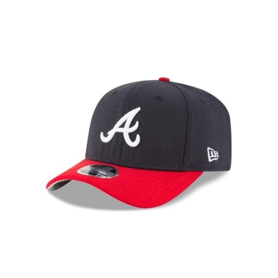 Atlanta Braves Gorra | New Era MLB Otc Stretch Snap 9fifty Snapback Cap Mexico - Azules